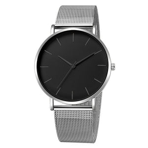 Free shipping men's and women's watch mesh stainless steel bracelet casual watch women's watch reloj mujer relogio feminino