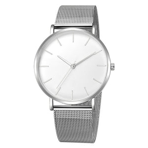 Free shipping men's and women's watch mesh stainless steel bracelet casual watch women's watch reloj mujer relogio feminino