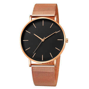 Free shipping men's and women's watch mesh stainless steel bracelet casual watch women's watch reloj mujer relogio feminino