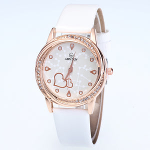 High quality luxury crystal main popular men and women`s top brand quartz colock watch leather G11 wristwatches relogio feminino