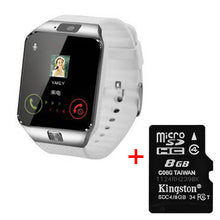 DZ09 Gold Orange White Black Smartwatch Bluetooth IOS Android Iphone SIM Card Camera 1.56Inch