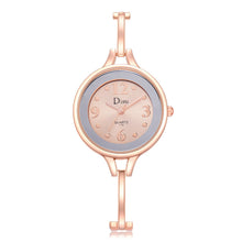 Rose Plated Women's Elegant Rhinestone Bracelet Fashion Watches