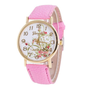 Relogio feminino Fashion Women Flowers Watches Sport