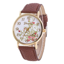 Relogio feminino Fashion Women Flowers Watches Sport