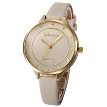 Montres Women Watches Geneva Watch Small Faux Leather Quartz